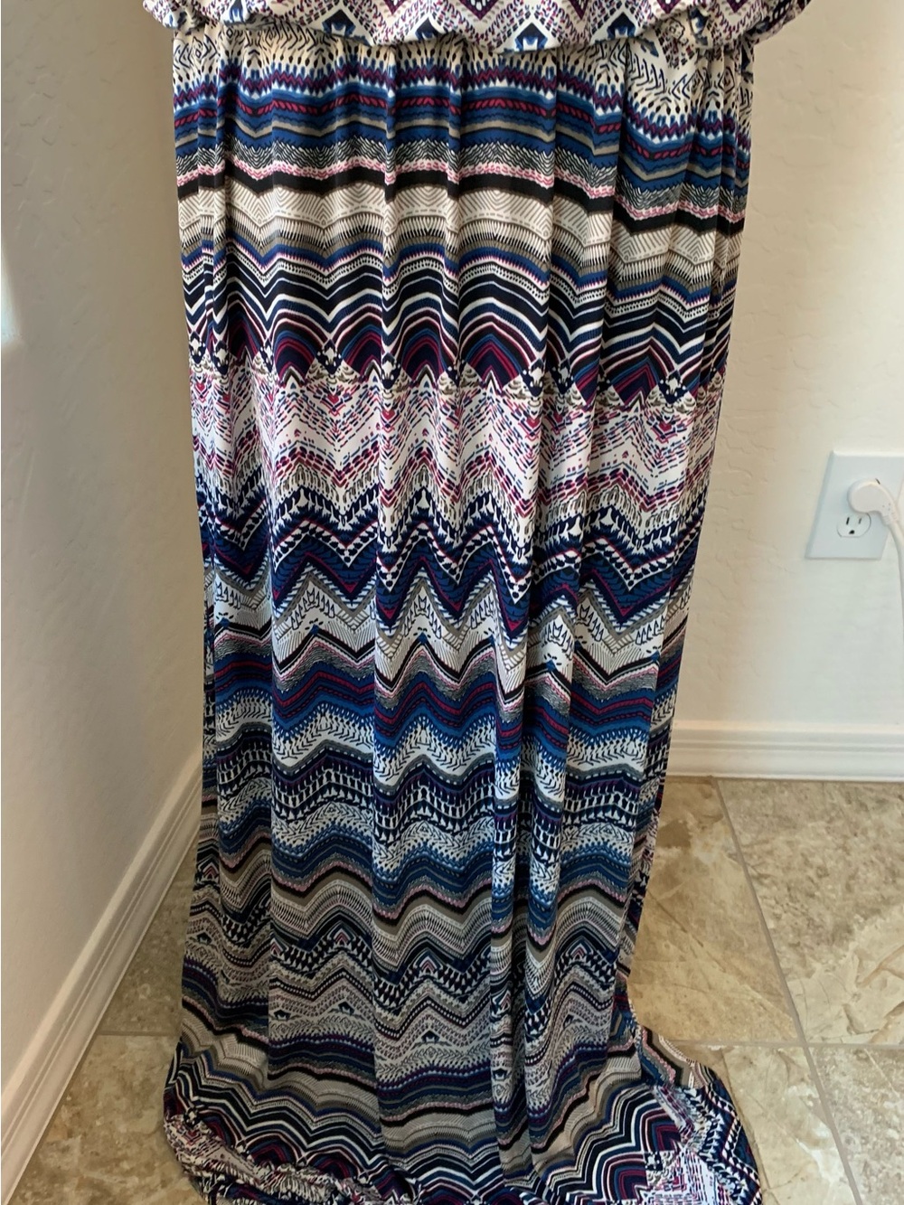 New R&M Richards Navy Women’s Dress Size 16W - Picture 4 of 13